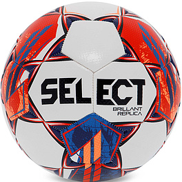 Мяч футб. SELECT Brillant Replica V23, 0995860003, р.5, 32пан., гл.ПВХ, маш.сш, бело-сине-красный