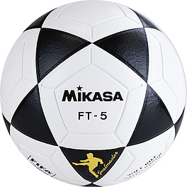 Мяч для футб. MIKASA FT5 FQ-BKW, р.5, FIFA Quality, ПУ, 32 пан, термосш, бело-черный